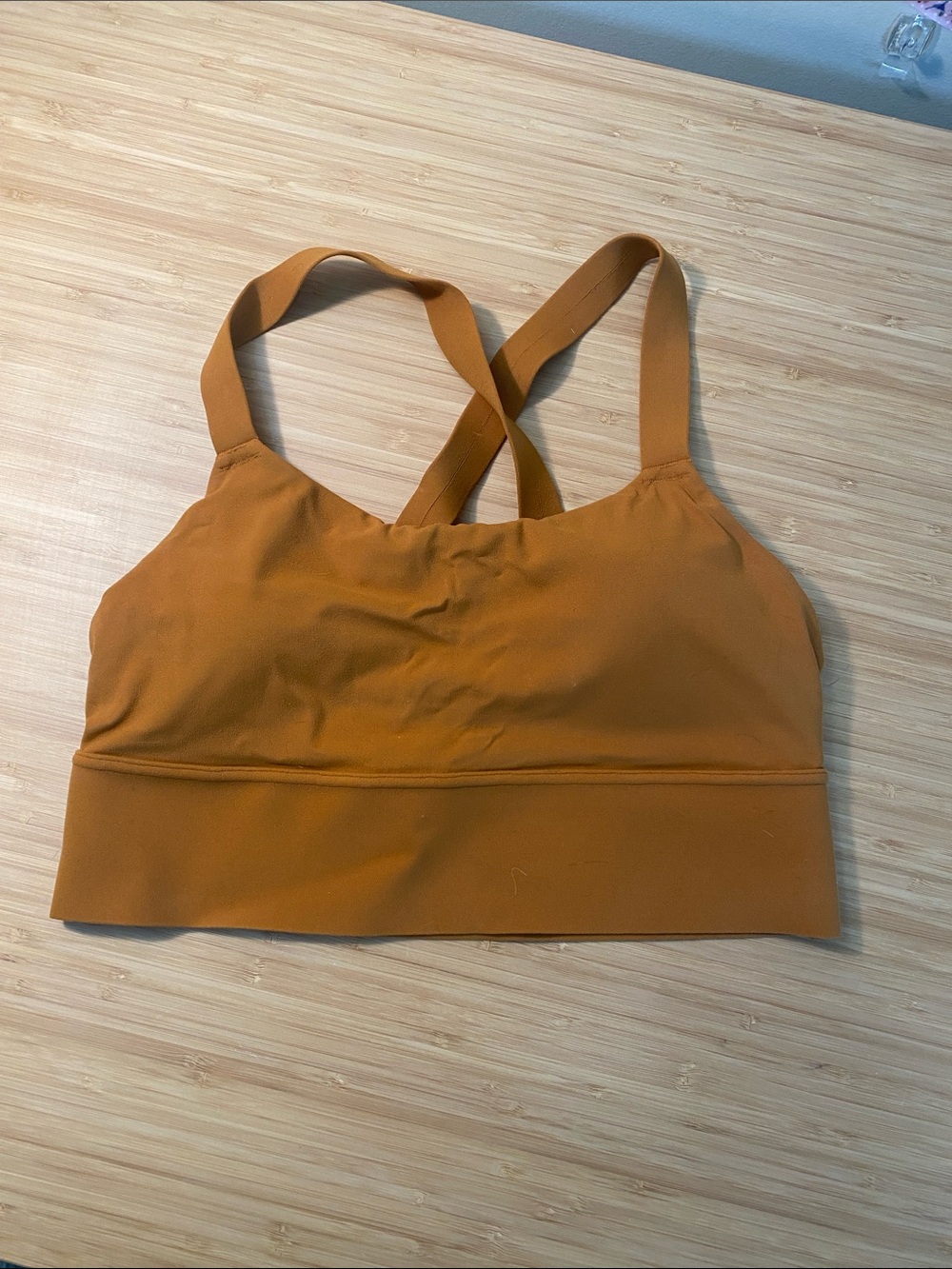 Athleta Cross-Back Sports Bra - Rust/Copper